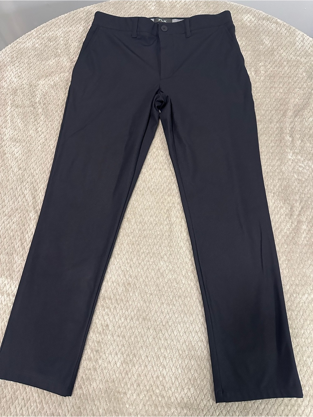 Men's Black FLX Chinos - Classic Slim Fit